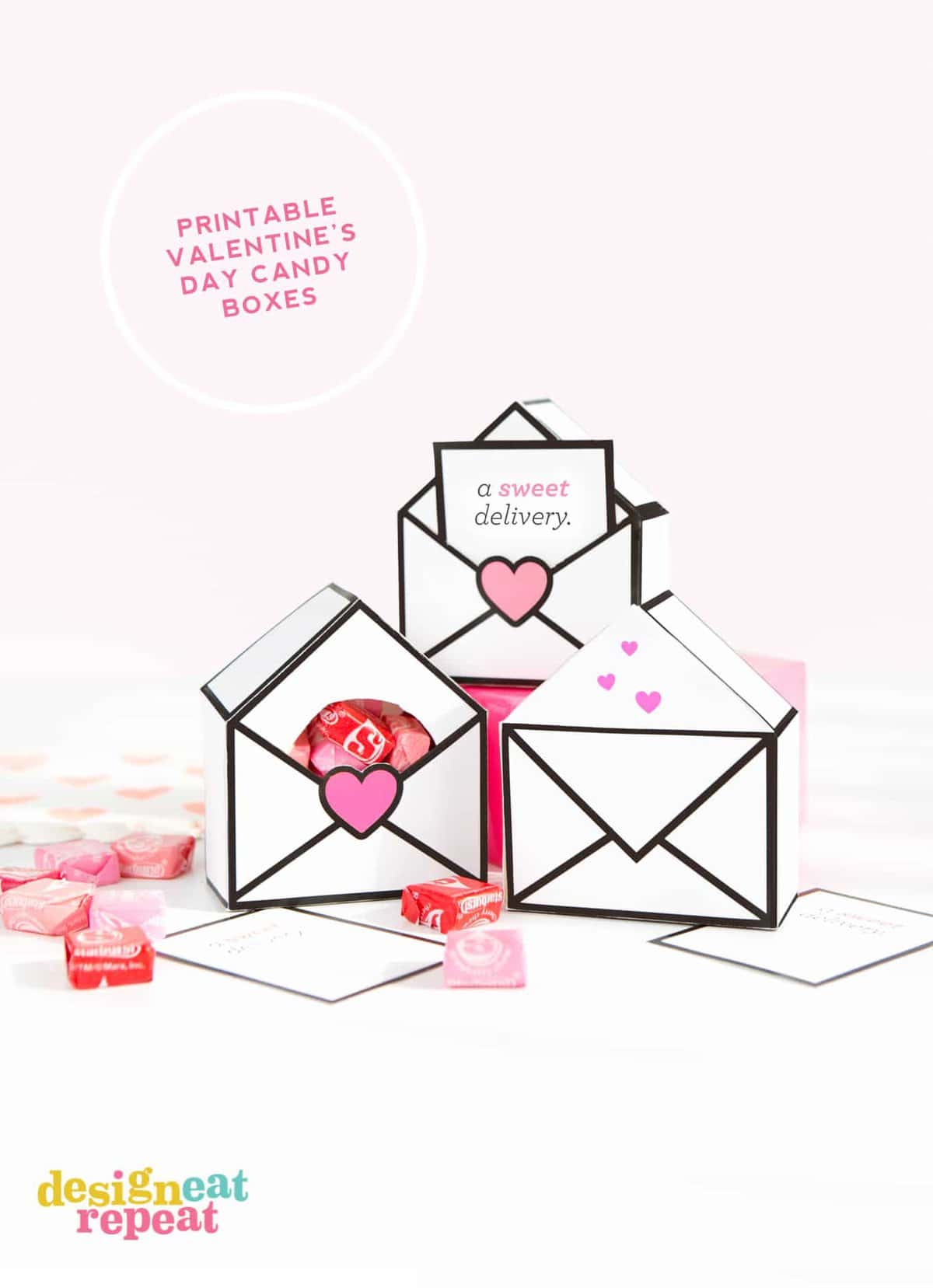 free printable valentines gift boxes - design eat repeat